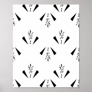 Affiche Décoratif, Gris Charbon