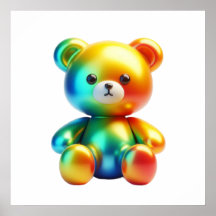 Affiche décoration murale Ourson mignon – Adorable