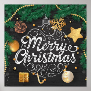 Affiche décorative de Noël