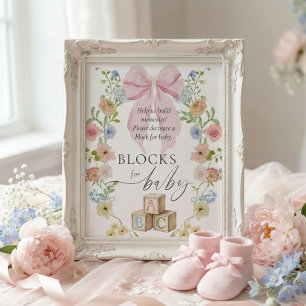 Affiche Décorer un bloc pour le panneau de bébé
