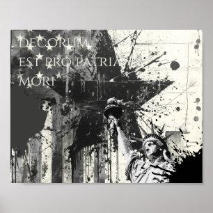 Affiche Decorum Est Pro Patria Mori Art Patriotique Libert
