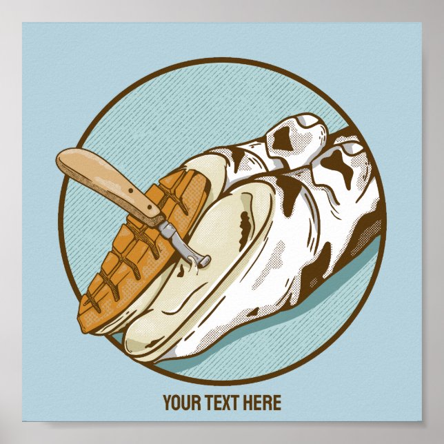 Affiche Découpage du capot de vache (Devant)