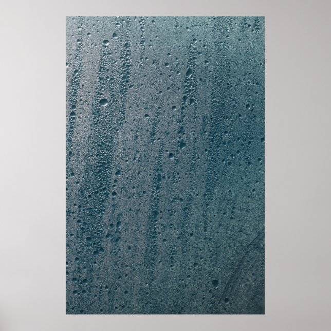 Affiche Découpe d'eau sur verre (Devant)