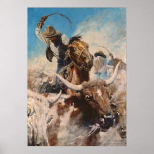 Affiche Découper par Newell Convers Wyeth