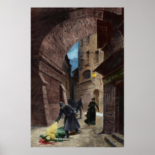 Affiche Découverte d'une victime de Jack le Ripper