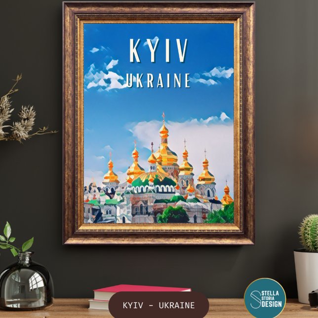 Affiche Découvrez la beauté de Kiev (Kiev : Où l'histoire millénaire fusionne avec la vitalité urbaine. De l'ancienne beauté de ses églis)
