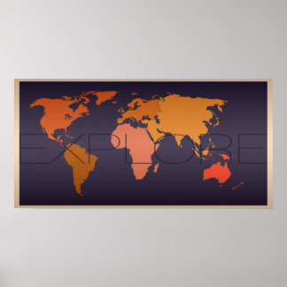 Affiche Découvrez l'affiche de la carte du monde