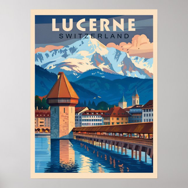 Affiche Découvrez le charme de Lucerne (Devant)