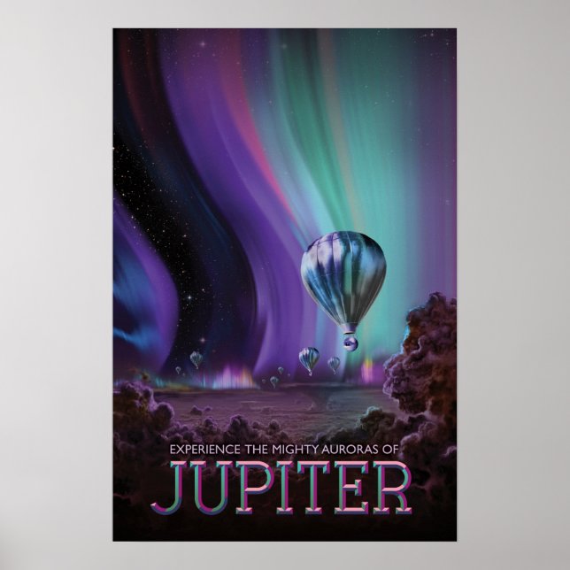 Affiche Découvrez Les Puissants Aurores De JUPITER NASA JP (Devant)