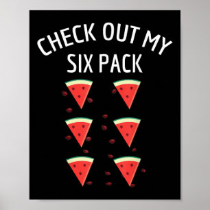 Affiche Découvrez Ma Chemise Melon Fun Melon Six Pack Wate