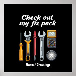 Affiche Découvrez Mon Pack Fixe Le Kit Premium Personnalis