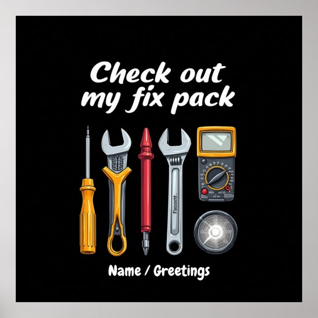 Affiche Découvrez Mon Pack Fixe Le Kit Premium Personnalis (Devant)