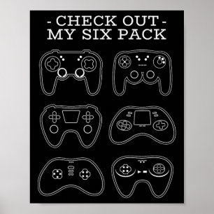 Affiche Découvrez Mon Pack Six - Amusant Joueur Vidéo Jeu