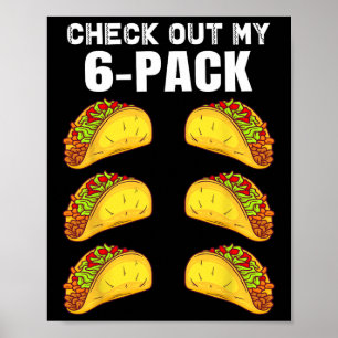 Affiche Découvrez Mon Pack Six Funny Taco Boxe Cinco De M