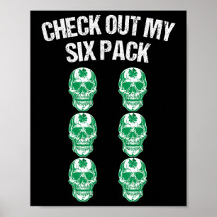 Affiche Découvrez Mon Shamro Crâne Jour de la Saint Patric
