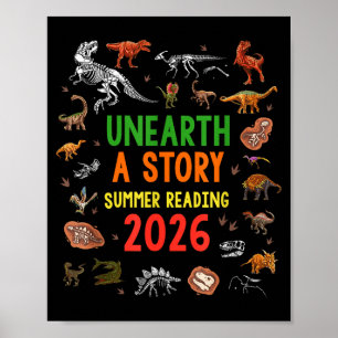 Affiche Découvrez une histoire de lecture d'été 2026 Dinos