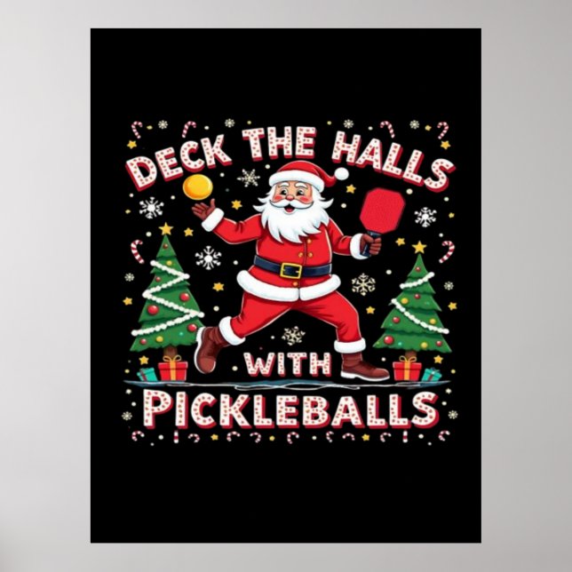 Affiche Découvrir Les Halls Avec Des Pickleballs (Devant)