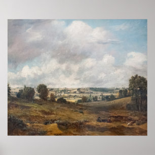 Affiche Dedham Vale de East Bergholt - Constable