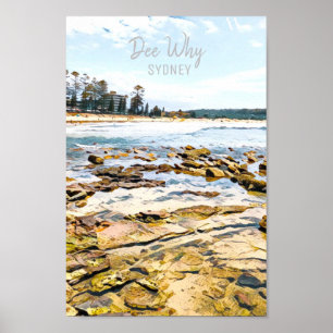 Affiche Dee Why Northern beach sydney