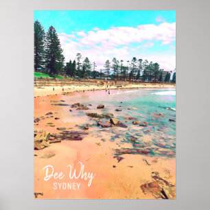 Affiche Dee Why Northern beach sydney