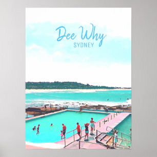 Affiche Dee Why Northern beach sydney