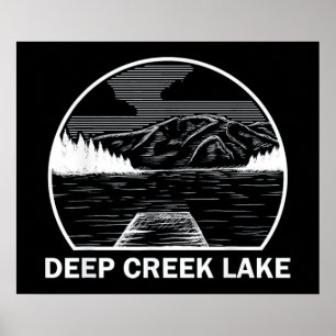 AFFICHE DEEP CREEK LAKE MARYLAND