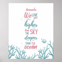 Deep Green Turquoise Love Personnalisable