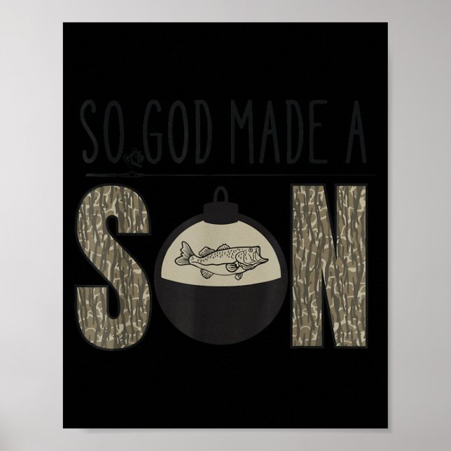 Affiche Deer Duck Fish Hunting Season Christian Son Kids B (Devant)