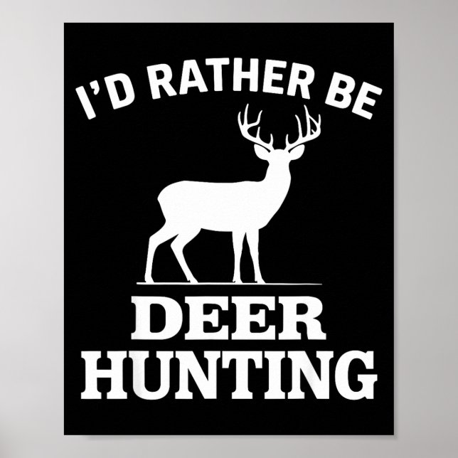 Affiche Deer Hunting Art For Men Women Buck Elk Hunter Dee (Devant)