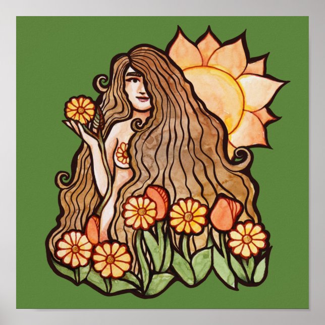 Affiche Déesse de la Terre d'été (Devant)