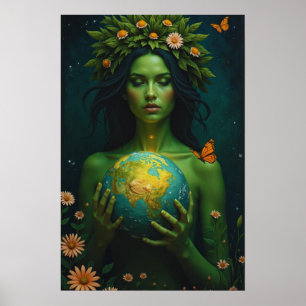 Affiche Déesse de la Terre - L’art Imaginaire de la Nature