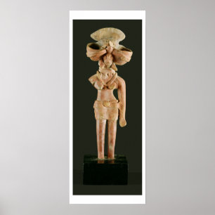 Affiche Déesse de mère de terre cuite, Mohenjodaro,