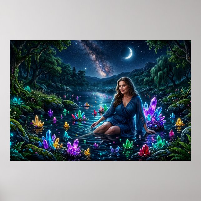 Affiche Déesse du lac de cristal magique (Devant)