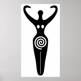 Affiche Déesse en spirale le féminin divin sacré
