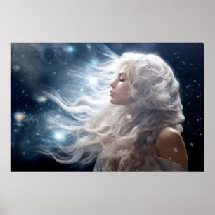 Affiche Déesse Enchanter le rêve fantastique Mur cosmique