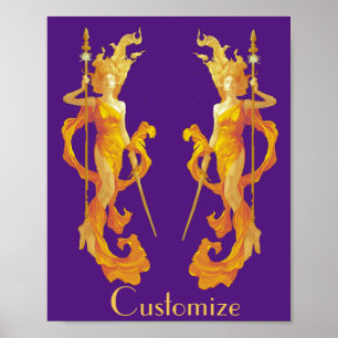 Affiche Déesse guerrière d'or Thunder_Cove