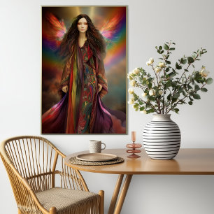 Affiche Déesse Iris Messagère des Dieux Arc-en-Ciel Art