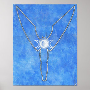 Affiche déesse montante