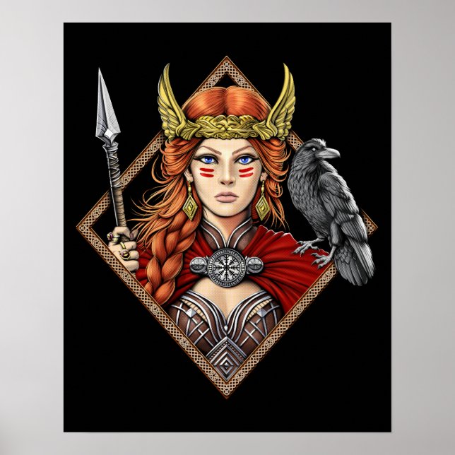 Affiche Déesse Norse Freya (Devant)