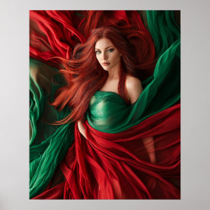 Affiche Déesse rouge