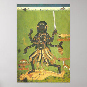 Affiche Déesse sanglante de patron de Kali des voyous