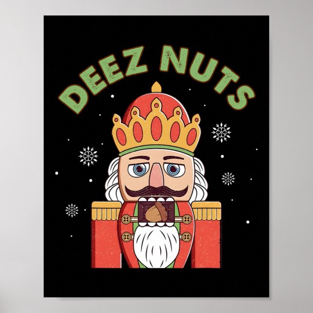 Affiche Deez Nuages Nutcracker Nut Hommes Femmes Fun Noël  (Devant)