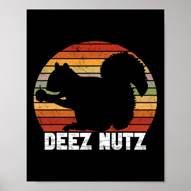 Affiche Deez Nutz Casse-noix Écureuil Gopher Chipmunk Dees (Devant)