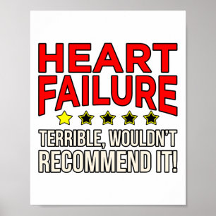 Affiche Défaillance cardiaque Terrible Maladie cardiaque S