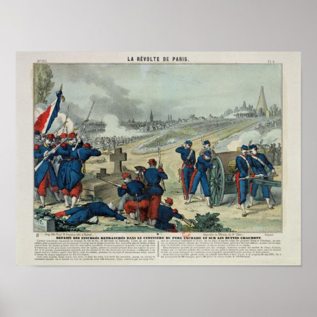 Affiche Défaite des Rebelles enchâssés dans le cimetière (Devant)