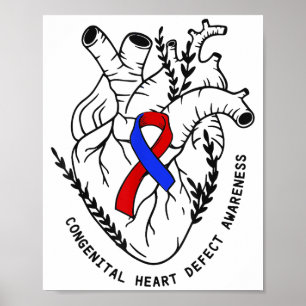 Affiche Défauts Cardiaques Congénitaux Sensibilisation Cœu