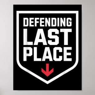 Affiche Défendre Dernière Place Imaginaire Football Concep