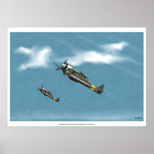 Affiche Défendre la montée d'énergie Reich Fw190