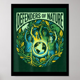 Affiche Défenseurs de la journée de la Terre amoureux de l