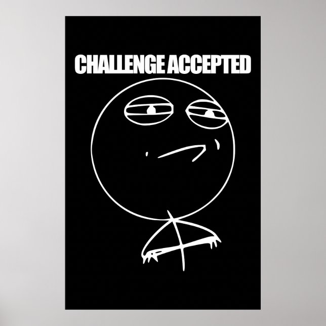 Affiche Défi accepté (Devant)